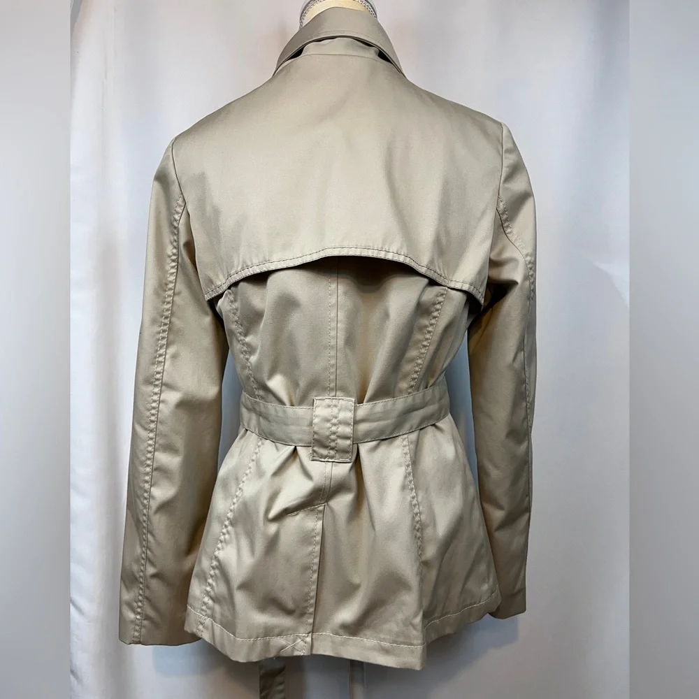 H&M Tan Coat with Belt and Lining Size 10